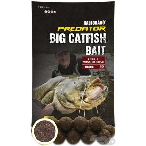 Haldorado - Catfish Bait Boilie - Liver & Monster Crab, 30+ mm, 1kg